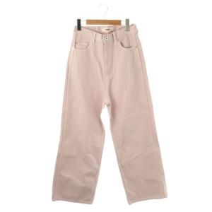 24SS ハイウエストデニムパンツ ストレート ジッパーフライ コットン 1 ラベンダー /NR OS