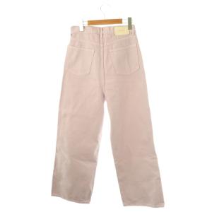 furfur 24SS ハイウエストデニムパンツ ストレート ジッパーフライ コットン 1 ラベンダー /NR OS