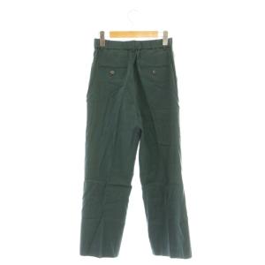 23区 25SS リネン パンツ ストレッチ 34 グリーン /DF OS