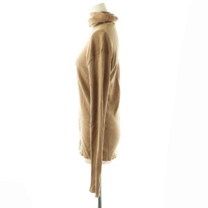 Deuxieme Classe 24AW rib タートルニット カットソー ウール ベージュ /DO OS