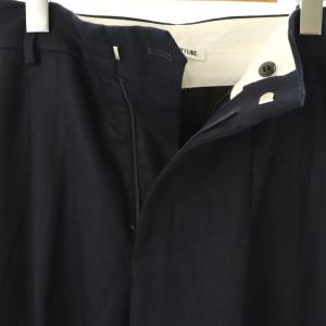 EVERYDAY I LIKE Modern Wide パンツ ストレート ジッパーフライ ウール 36 紺 /NR OS