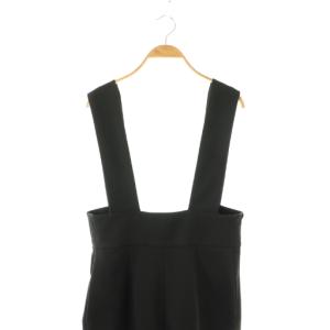 VERMEIL par iena 23AW 高密度ツイルサロペット パンツ 38 ブラック /HK OS