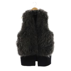 23AW カシミヤファージレ ベスト ネイビー グレー /CX OS