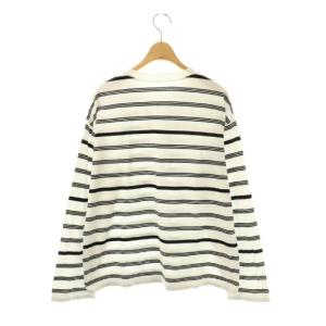 Deuxieme Classe 25SS Thrilling Stripe Tシャツ カットソー ボーダー 長袖 ホワイト ブラック /HK