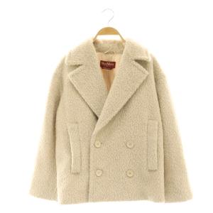 24AW アルパカーウール シャギー Pコート 34 ベージュ