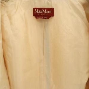 Max Mara Studio MaxMaraStudio 24AW アルパカーウール シャギー Pコート 34 ベージュ