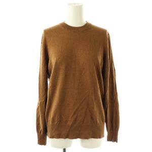 23SS BRONZER RICH クルーネックプルオーバー ニット カットソー リネン シルク混 ブラウンベージュ