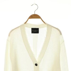 VERMEIL par iena 24SS ペーパーテープヤーン カーディガン ホワイト /ES OS