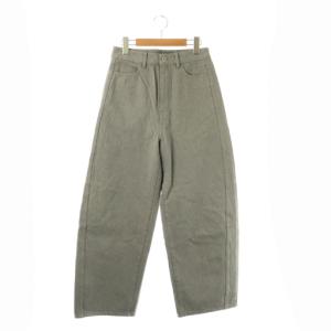 23AW DRILL BON ワイドデニムパンツ 34 グレー /ES OS