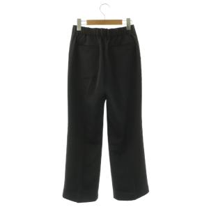 VERMEIL par iena 24SS ストレッチツイルパンツ ストレート 36 ダークグレー /HK OS