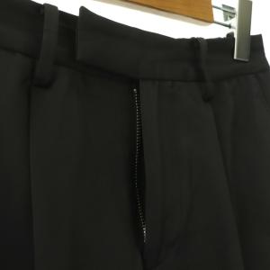 VERMEIL par iena 24SS ストレッチツイルパンツ ストレート 36 ダークグレー /HK OS