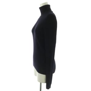 Theory 23AW タートルネック ニット セーター 長袖 リブ ウール S 濃紺 /NR OS