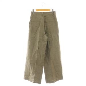 EVERYDAY I LIKE 25SS Linen ワイドパンツ タック 34 ベージュ /CX OS