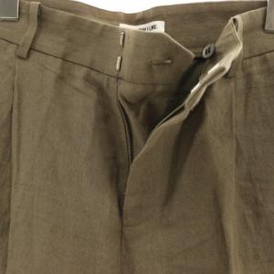 EVERYDAY I LIKE 25SS Linen ワイドパンツ タック 34 ベージュ /CX OS