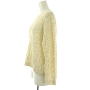 theory luxe 25SS Lineco Iris ニット セーター リネン 38 オフホワイト /DO OS