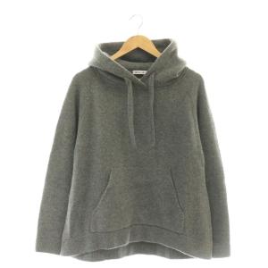 23AW Knitted フーディー プルオーバー ウール チャコール