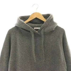 EVERYDAY I LIKE 23AW Knitted フーディー プルオーバー ウール チャコール
