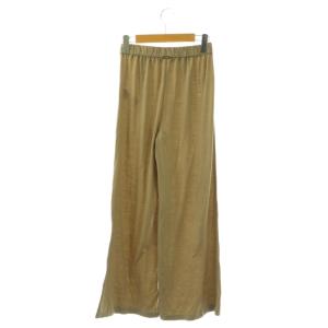 MUSE de Deuxieme Classe 25SS Prime wool jersey パンツ ワイド 36 ベージュ /HK OS