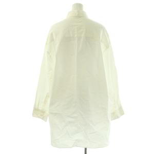 Deuxieme Classe nova ワイドシャツ ブラウス 長袖 前開き コットン 白 /NR OS SH