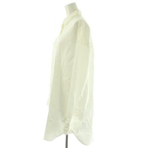 Deuxieme Classe nova ワイドシャツ ブラウス 長袖 前開き コットン 白 /NR OS SH