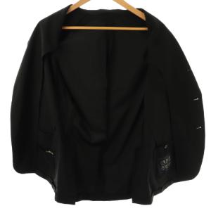 LARDINI JV939AQ83 ナイロン イージーウェア テーラードジャケット 46 ブラック /ES OS SH