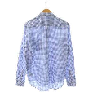 Frank&Eileen フランクアンドアイリーン DON コットン ギンガムチェックシャツ 長袖 前開き コットン S 青 白 /NR OS SH