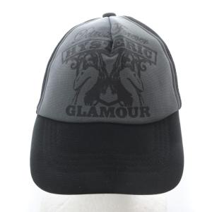 ツインガール メッシュキャップ 帽子 野球帽 グレー ブラック /YO21