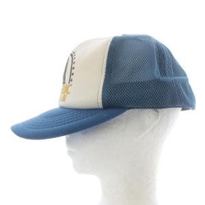 HYSTERIC GLAMOUR 帽子 野球帽 ロゴ入り ガール メッシュ キャップ ホワイト ブルー /YO23