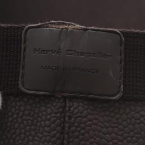 Hervé Chapelier 705GP コーテッドキャンバススクエアトートA4サイズ モカ×モカ