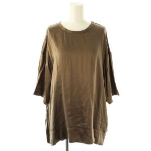 シルクフィブリルTシャツ カットソー F カーキブラウン /DO OS