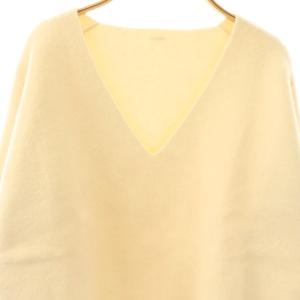 MUSE de Deuxieme Classe ウールカシミヤSmooth Vネックニット セーター 長袖 アイボリー /NR OS