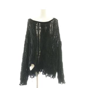 25AW CABLE PATTERN DAMAGE LOOSE KNIT ニット セータープルオーバー