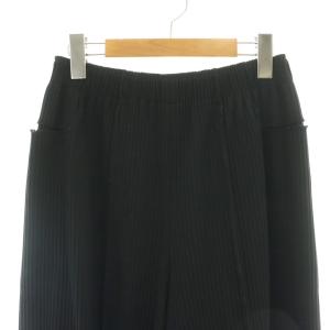 me ISSEY MIYAKE プリーツ パンツ ワイド 黒 /NR OS