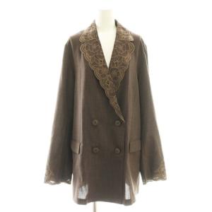25SS MEDI LACE EMBROIDERY COLLAR JACKET ジャケット レース 薄手