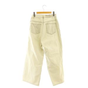 Ameri VINTAGE 25SS WRAP DENIM WIDE PANTS デニム ジーンズ 24 アイボリー ライトグレー