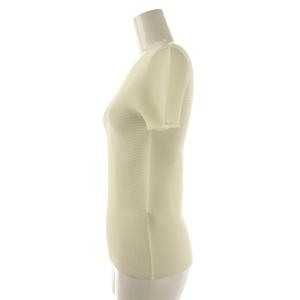 me ISSEY MIYAKE プリーツ カットソー 半袖 クリーム色 /NR OS