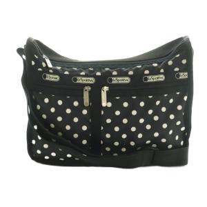 ショルダーバッグ ドット柄 黒 白 /MI OS