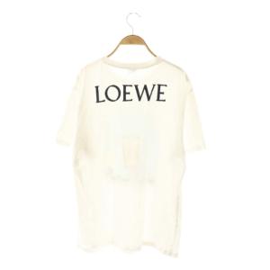 LOEWE アートプリントTシャツ カットソー L ホワイト マルチカラー /DO OS