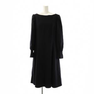 42436 Camille Dress ワンピース ウール 40 ネイビー