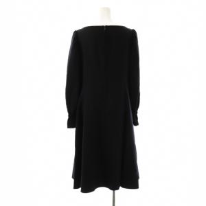 FOXEY 42436 Camille Dress ワンピース ウール 40 ネイビー