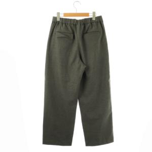 SLOBE IENA 24AW ウール混ドロストイージースラックス パンツ 40 グレー /DF OS