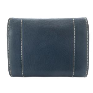 CELINE ヴィンテージ カードケース 名刺入れ マカダム レザー ネイビー /YO14 OH
