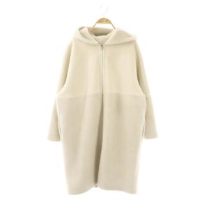 24AW ファーシャギーコート フード F アイボリー /ES OS