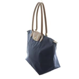 Longchamp ル・プリアージュ トートバッグ 紺 /MI OS