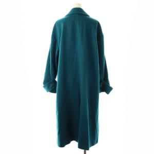 UNTITLED ウール チェスターコート ロング アウター 3 ブルー /DF OS