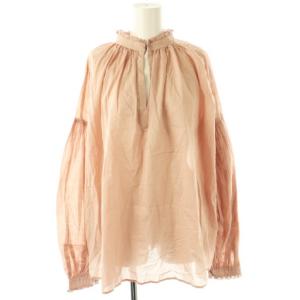 24AW Marisol別注 2wayギャザーブラウス 長袖 プルオーバー コットン F ピンク /NR