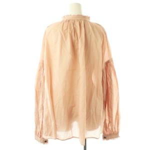 Whim Gazette WhimGazette 24AW Marisol別注 2wayギャザーブラウス 長袖 プルオーバー コットン F ピンク /NR