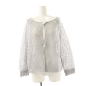 25AW シルクモヘヤmixHANDニット セーター グレー /DO OS