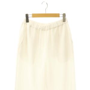 GALLARDAGALANTE 25SS 裾レースワイドパンツ イージー F ホワイト /HK OS