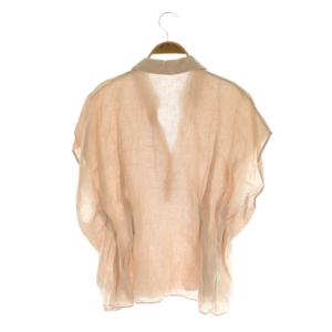 GALLARDAGALANTE 24SS リネンウエストシェイプブラウス 半袖 F ピンク /MY OS